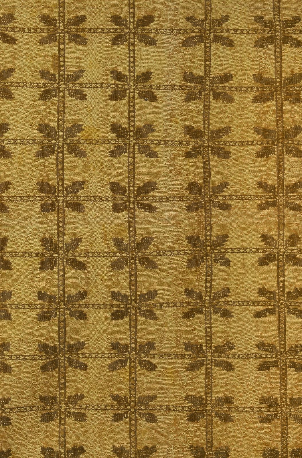 Turkish Gold Cicim Flat Weave Rug 4'10'' X 6'9'' photo vinterior