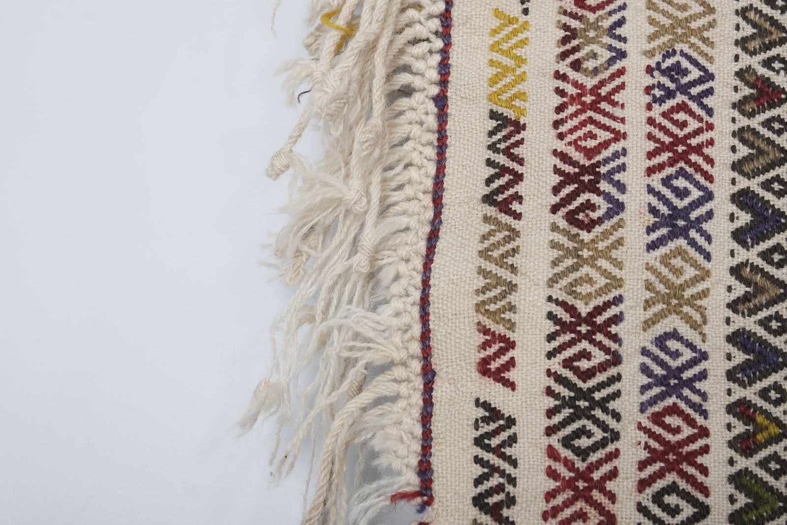 Vintage Turkish Kilim Jajim Rug With Geometrical Design 5'1" X 11'9" photo 874.0