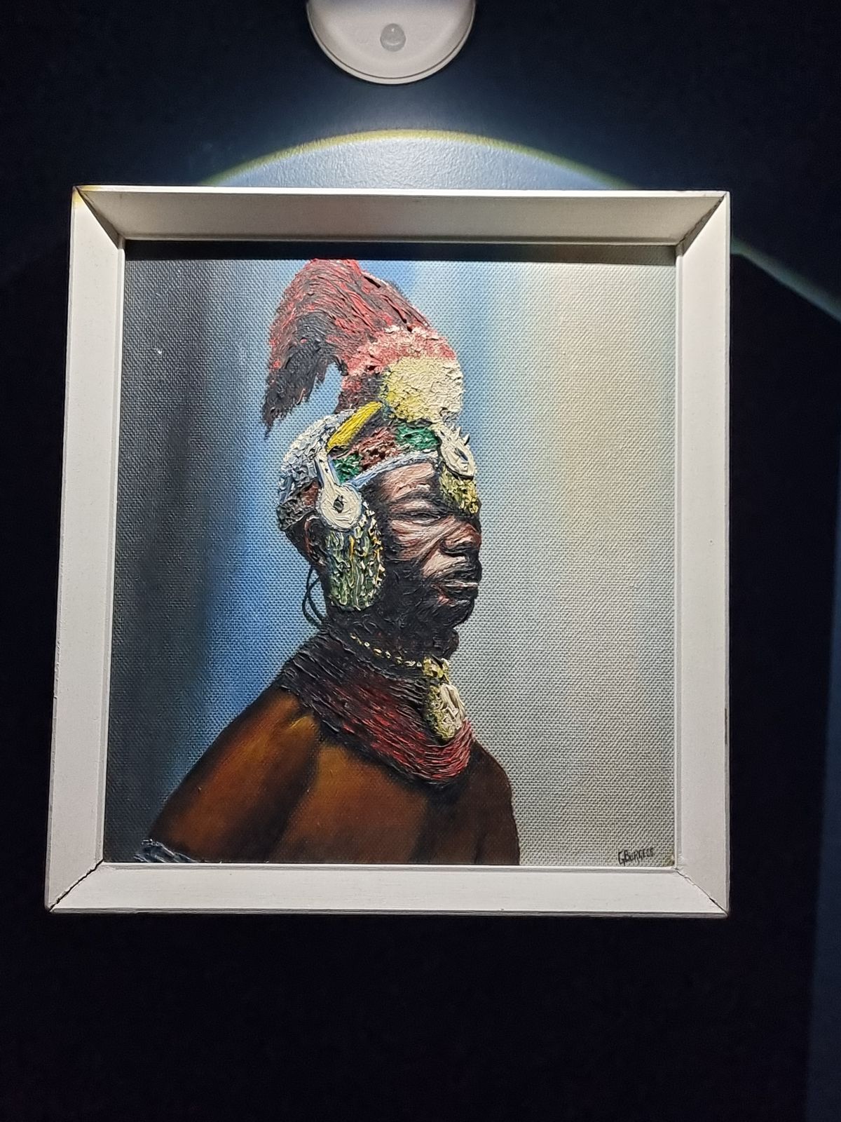 African Oil Tribal Art Masai photo buy