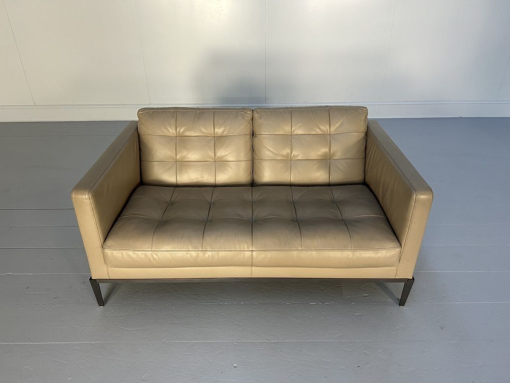 B&B Italia “Ac Lounge Alg152” Compact Sofa – In Taupe “Gamma” Leather photo 3400.0