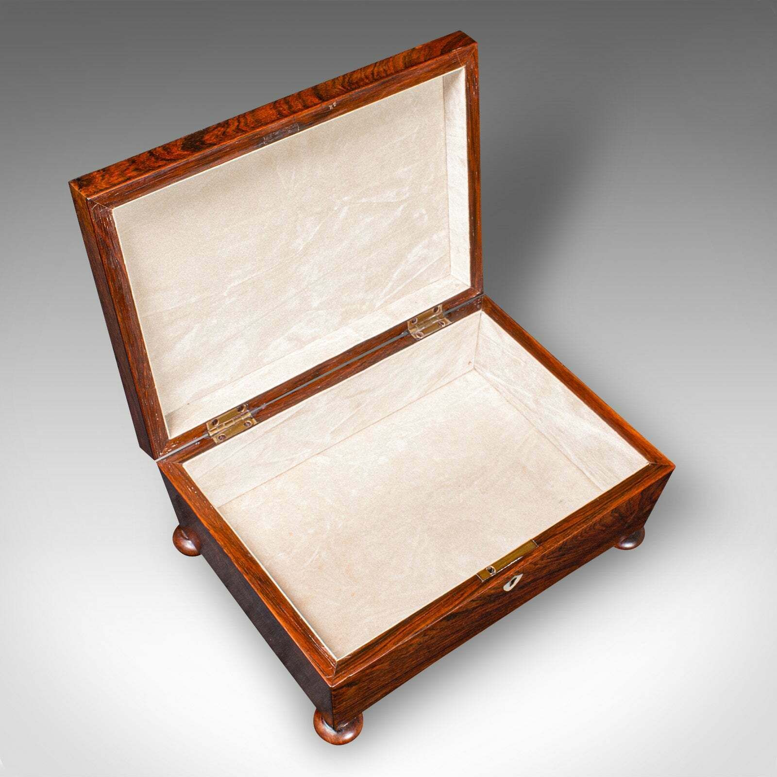 photo furniture Antique Sarcophagus Keepsake Box, English, Velvet Lined, Glove Case, Regency
