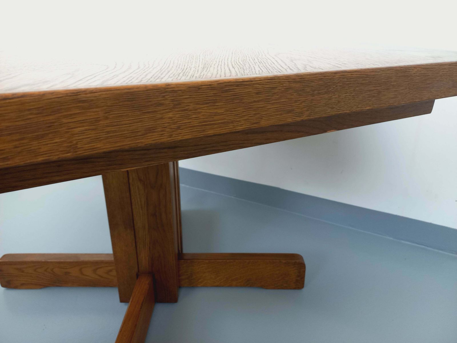 photo for sale Hexagonal Oak Table, 1980s, Vintage