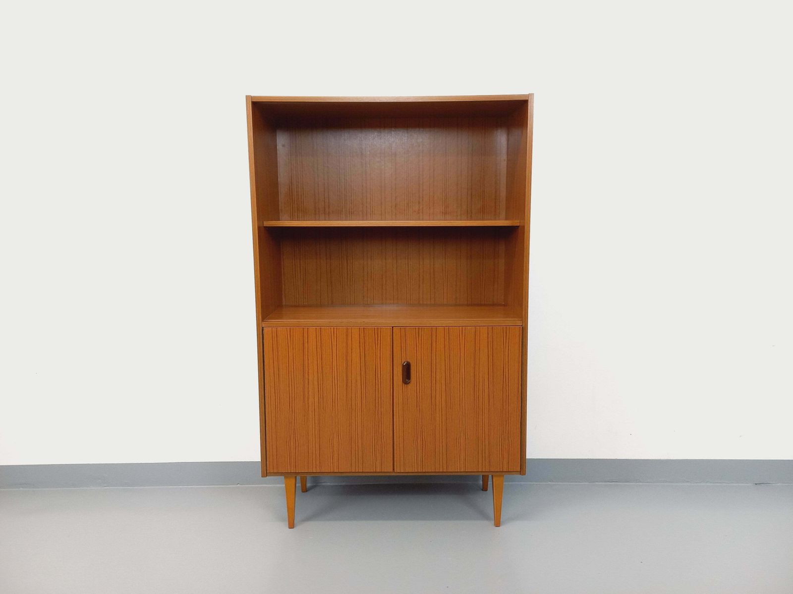 Scandinavian Style Bookcase In Melamine And Teak photo furniture