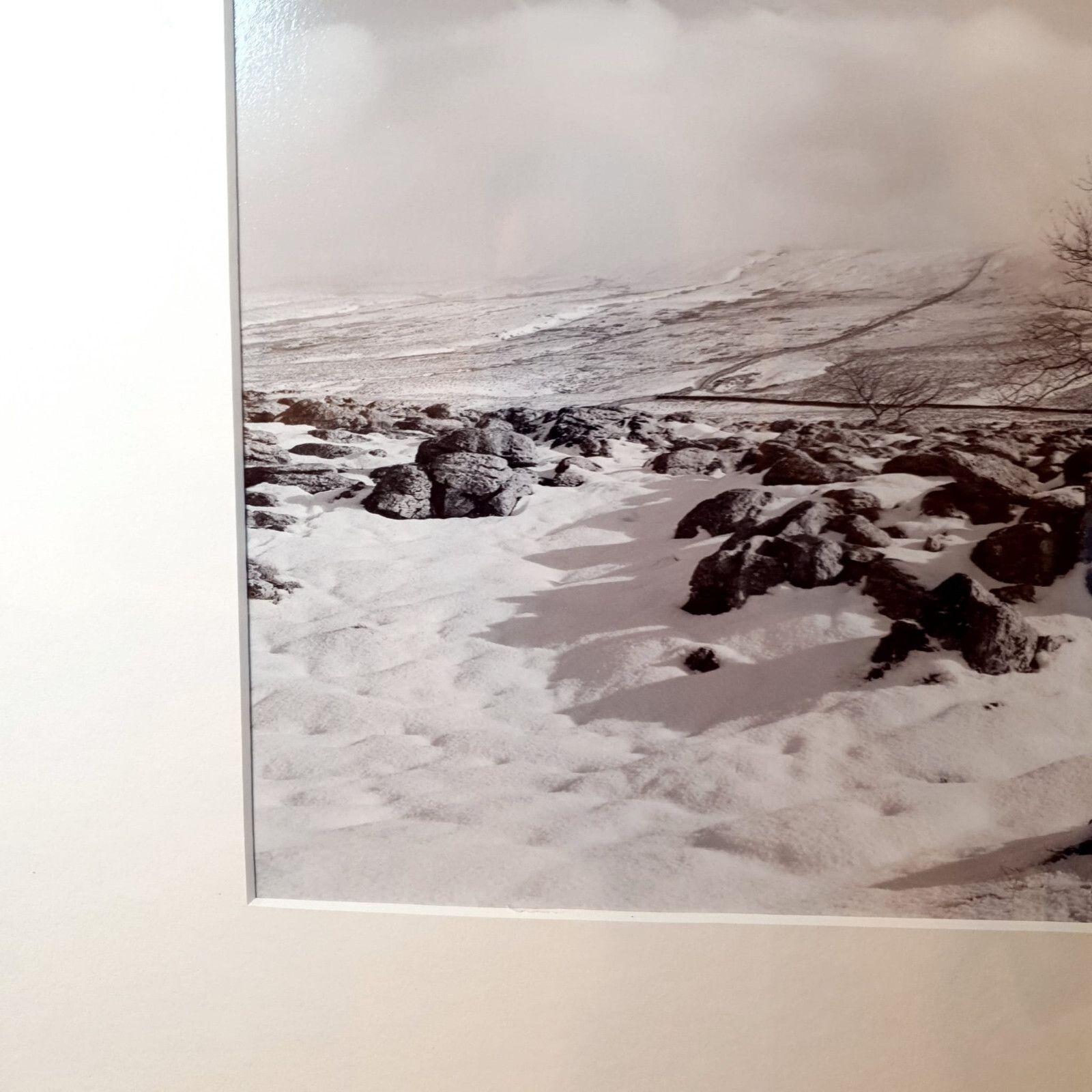 100.0 Ingleborough Hill Photographic Print Richard Ross Uk Photographer Snow Scene photo