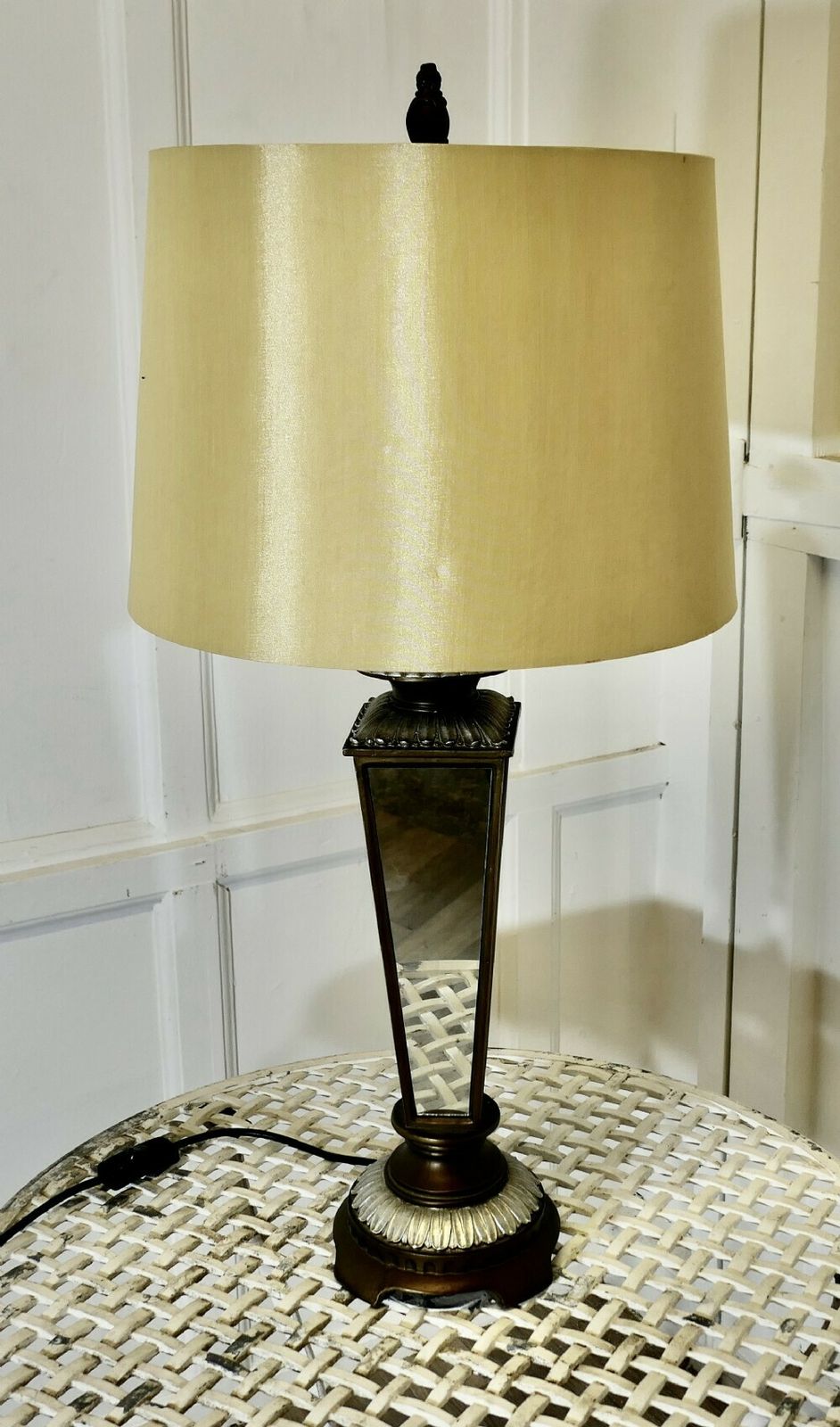 An Art Deco Style Mirror Table Lamp photo Lighting