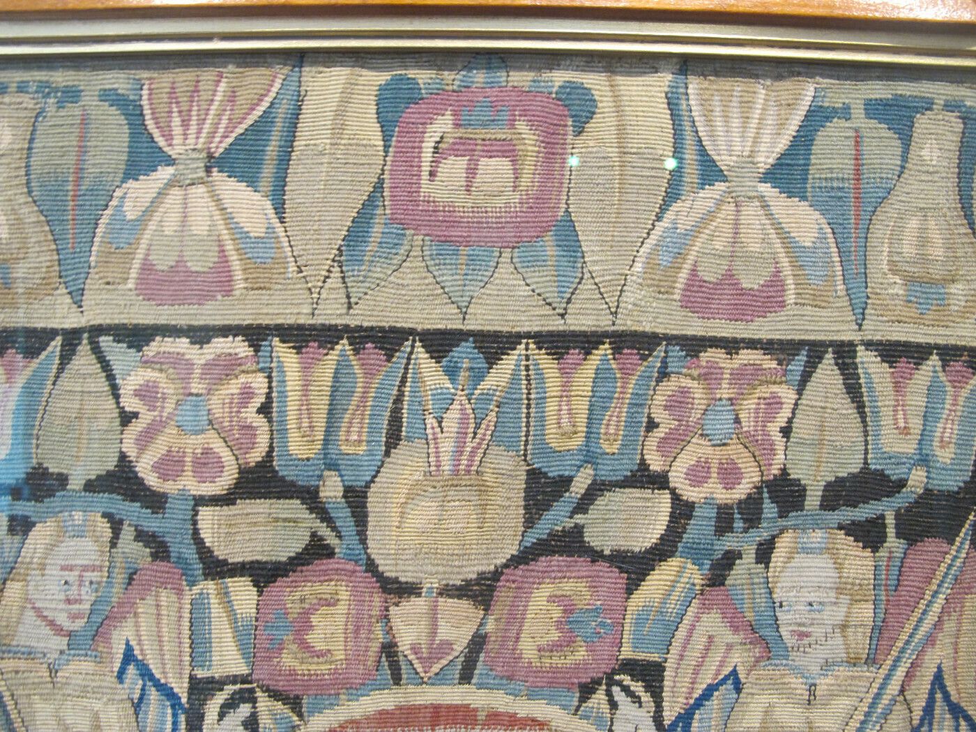 A Pair Of Rare 17th Century North German Tapestry Cushions photo vintage