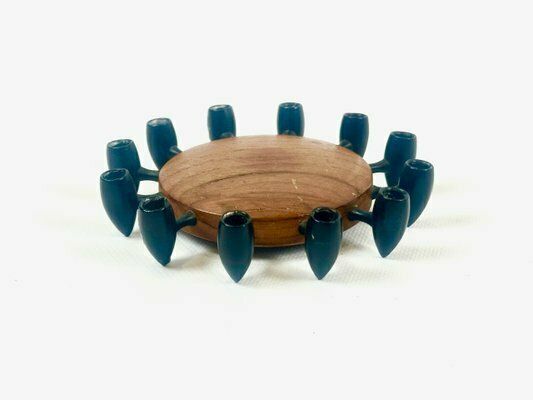 Danish Teak And Cast Iron Candleholder From Digsmed, 1964 photo furniture