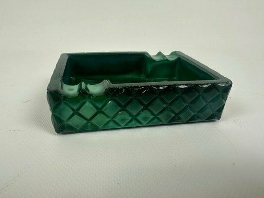 Bohemian Malachite Ashtray From Jablonec Glassworks, 1960s