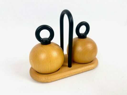 Salt & Pepper Mills Ball Boy By Richard Nissen & Carsten Jørgensen For Bodum, Denmark, 1980s, Set Of 3 photo vintage