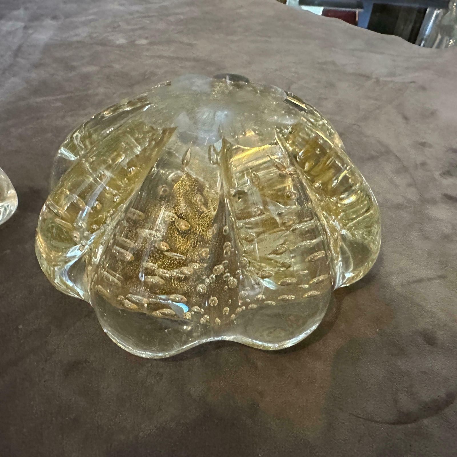 1960s Mid Century Modern Bullicante Murano Glass Ashtray By Barovier photo 633.0