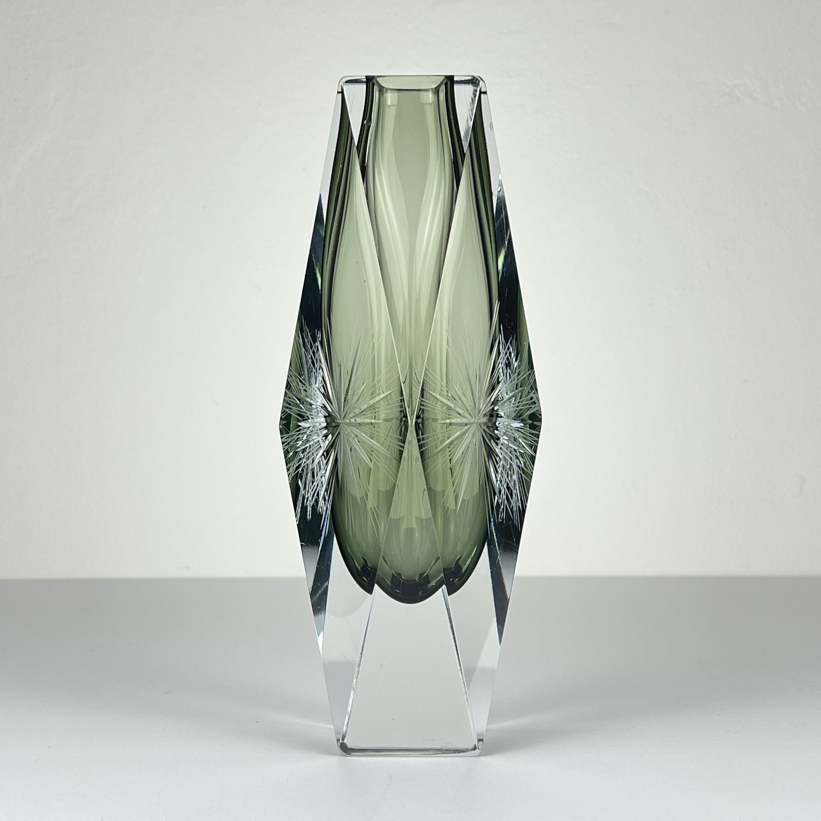 Original Sommerso Murano Glass Vase By Pagnin & Bon, Italy 1960s photo 365.0