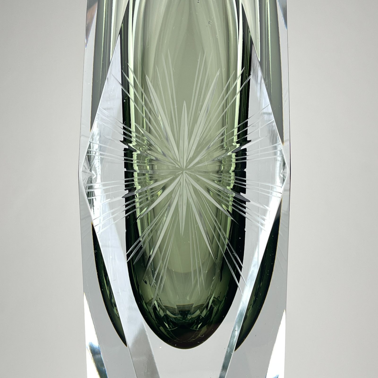 Home Decor Original Sommerso Murano Glass Vase By Pagnin & Bon, Italy 1960s photo