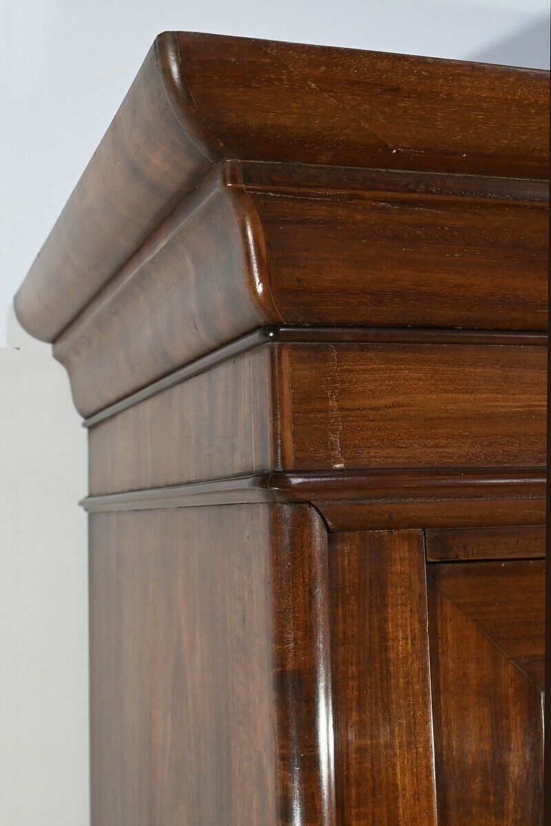 Glass Fronted Mahogany Bookcase, Restoration Period – 1st Part Of The 19th Century photo 2850.0