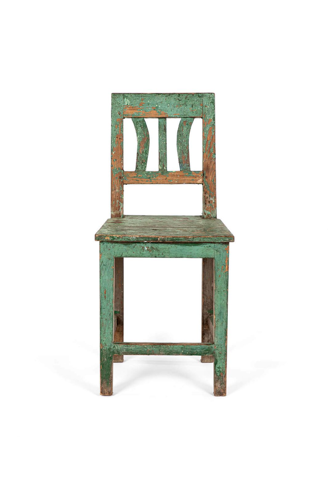 Green Swedish Chair, 1900s, Antique