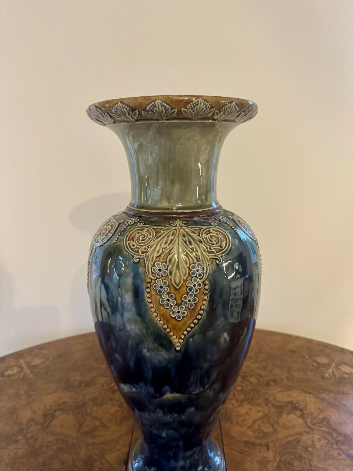 Magnificent Quality Pair Of Large Antique Royal Doulton Vases photo furniture