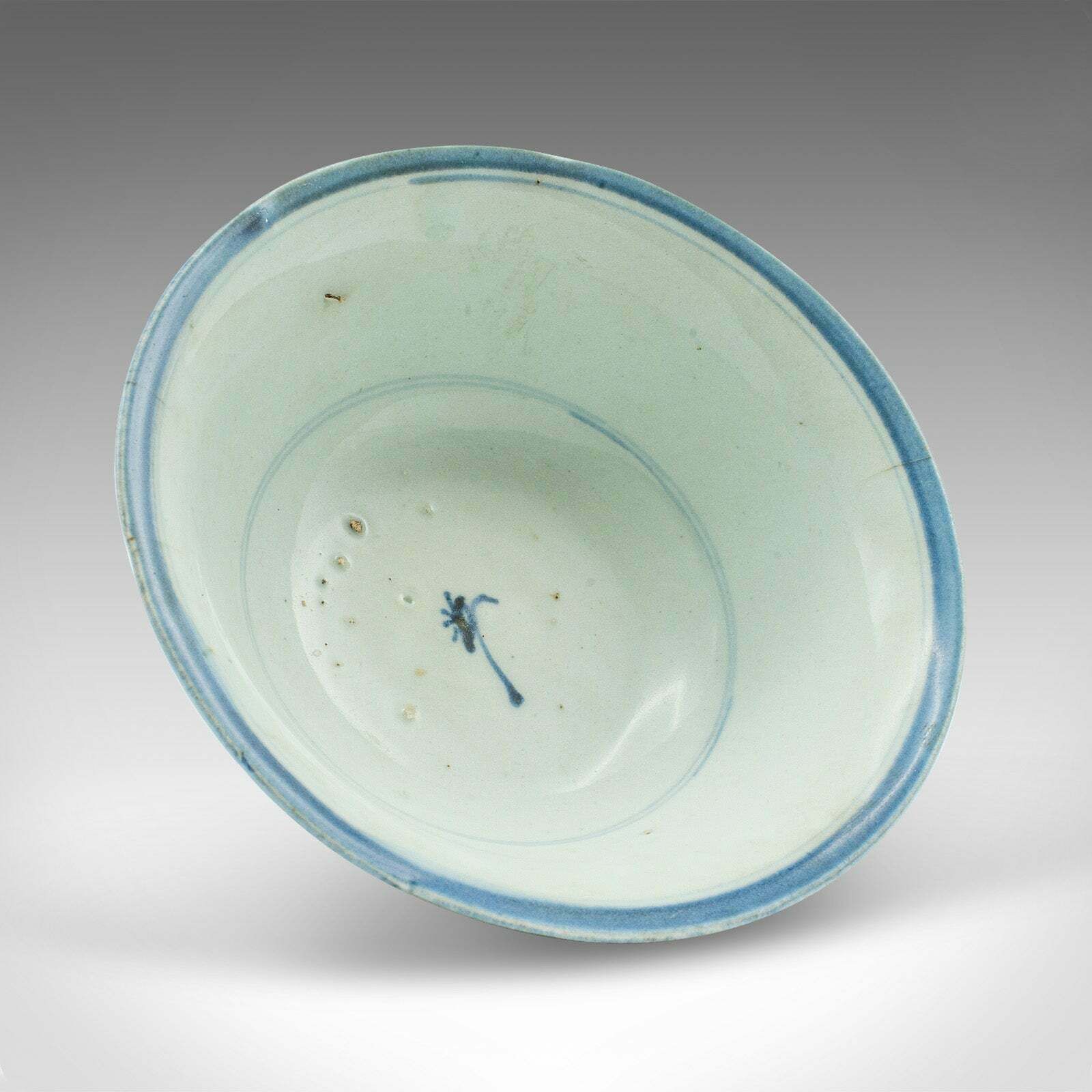 photo for sale Antique Personal Tea Set, Chinese, Qing Dynasty, Ceramic, Bowl, Saucer, Georgian