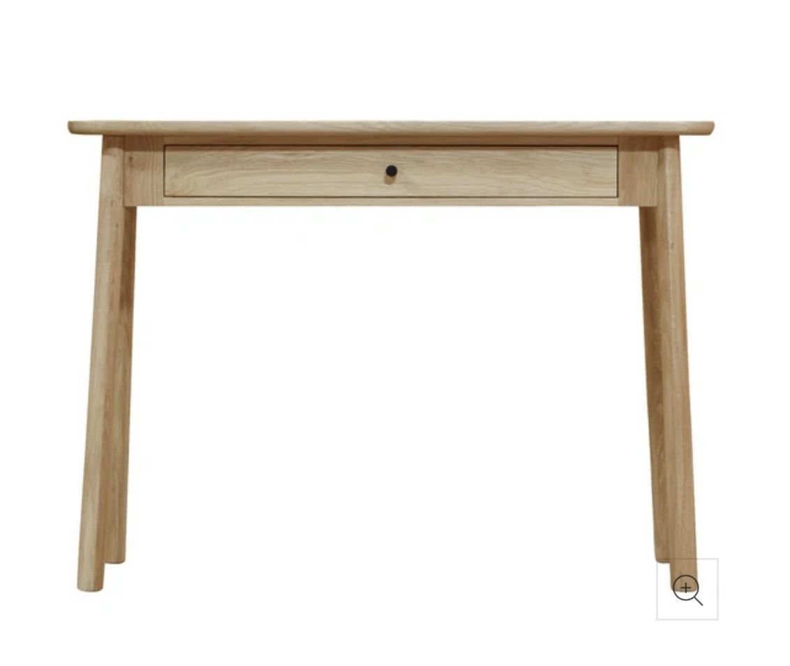 Solid Oak Mid Century Drawer Dressing Table