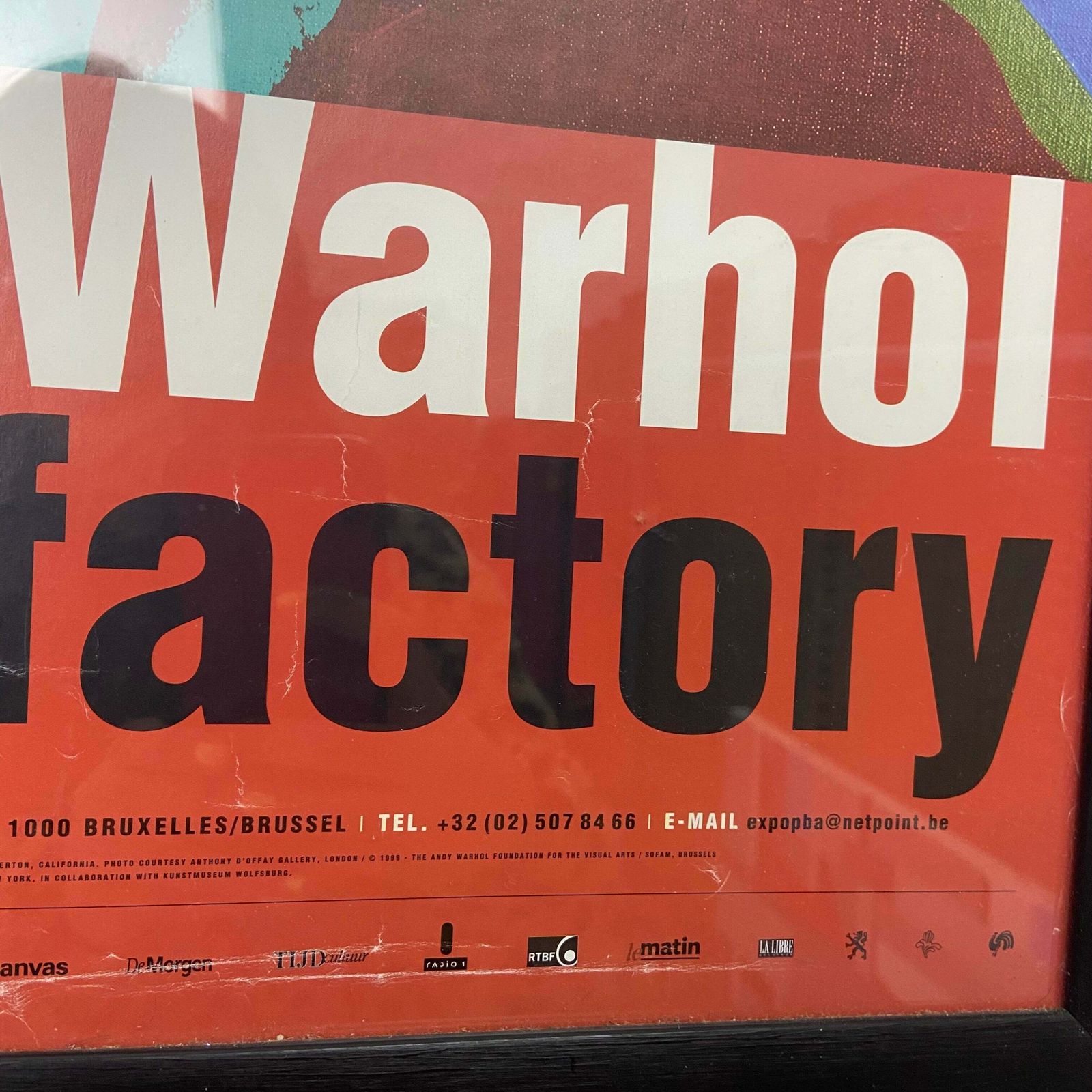 Original 1999 Warhol ‘A Factory’ Framed Poster photo for sale
