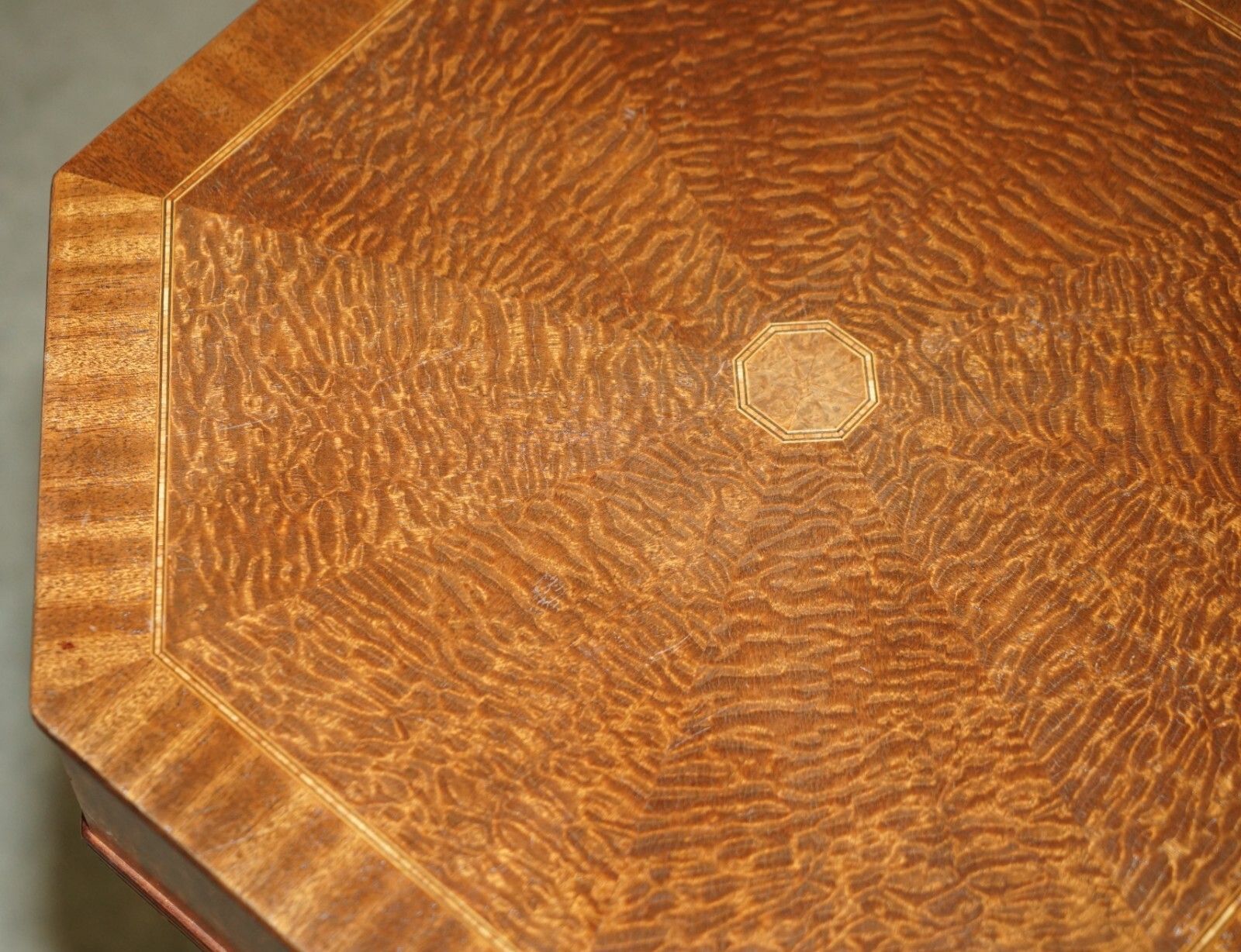 Pair Of Mid Century Modern Andrew Thompson Burr Oak Side End Lamp Wine Tables photo vinterior