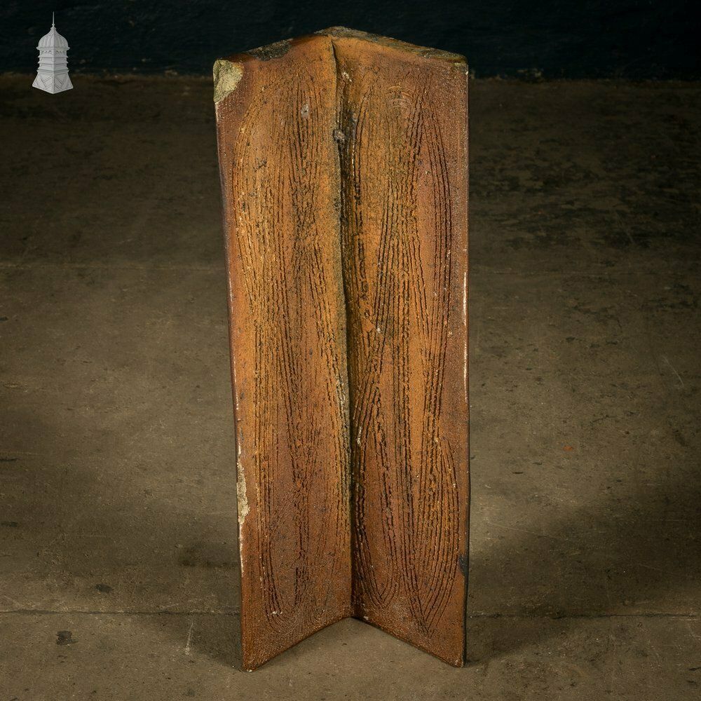 photo vintage Triangle Ridge Tile, Salt Glazed   A Run Of 11 Metres