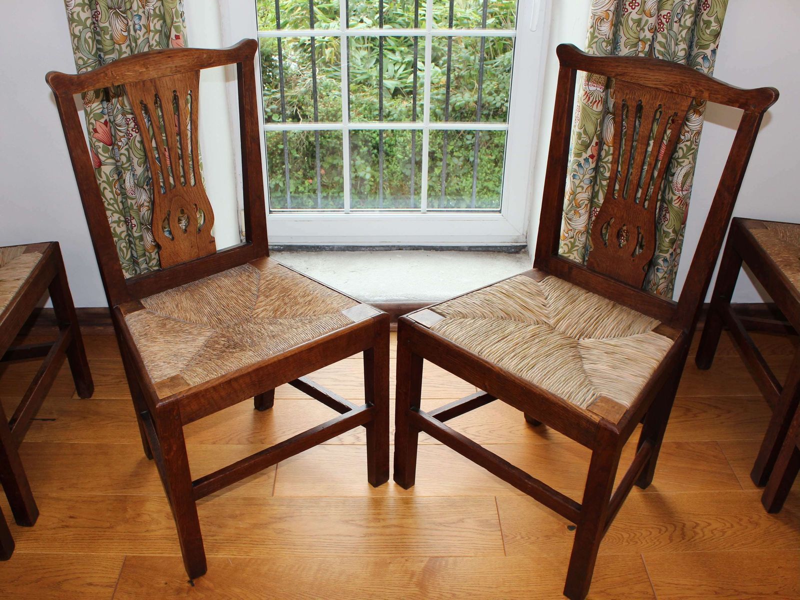Set Of 8 George III Oak Country Chairs By Clarkson Of Wolverhampton photo Furniture