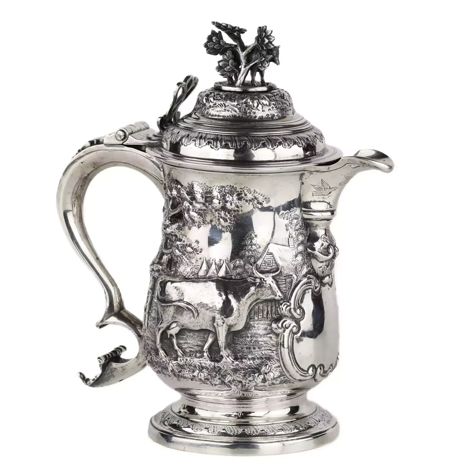 George III Sterling Silver Jug By John Deacon, London, 1772 photo for sale