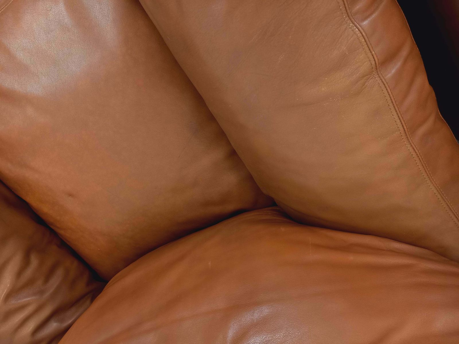 photo vintage 2 Tito Agnoli Coquelicot Armchairs In Leather