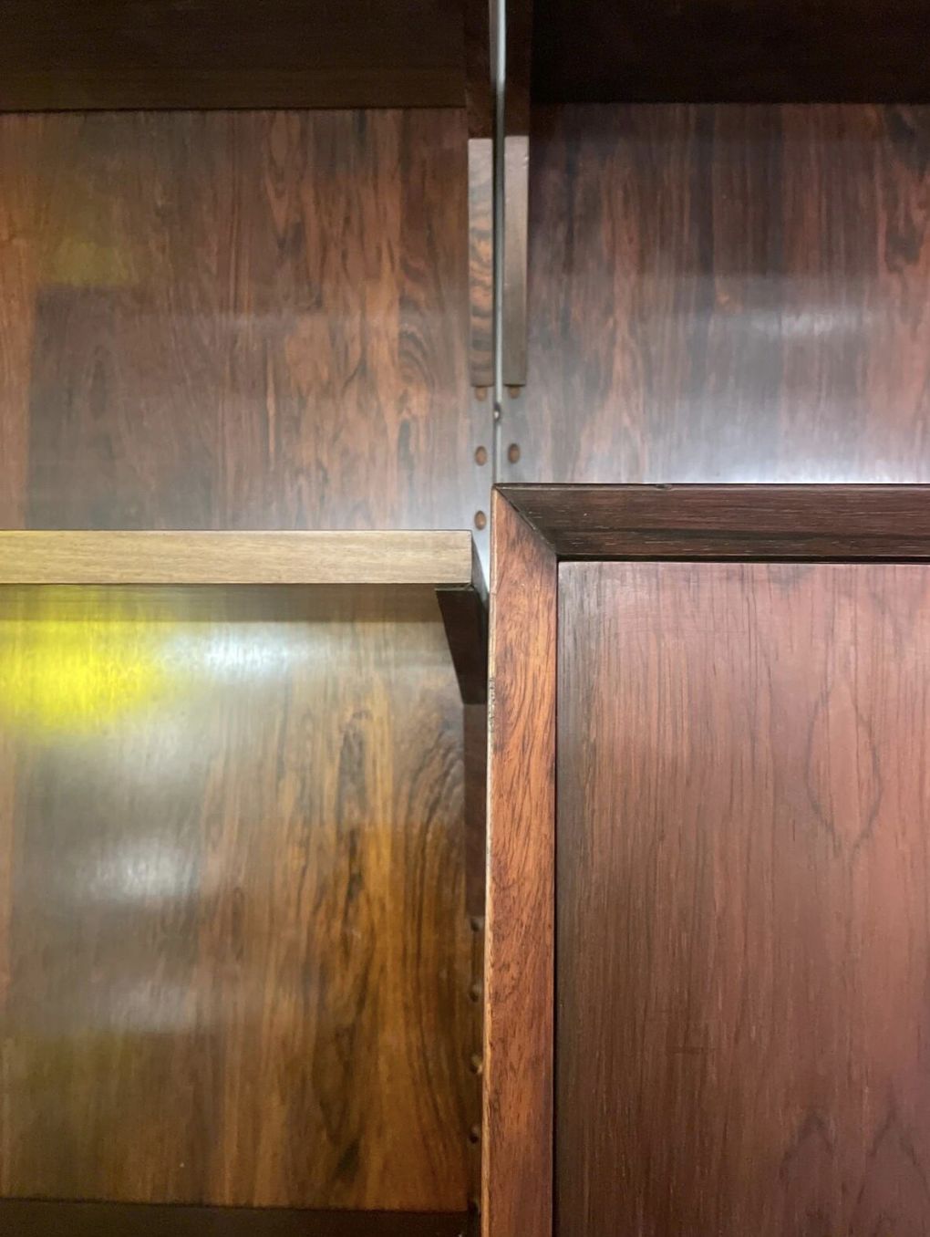 photo for sale Mid Century Modern Large Wall Unit By Poul Cadovius For Royal System , 1950s