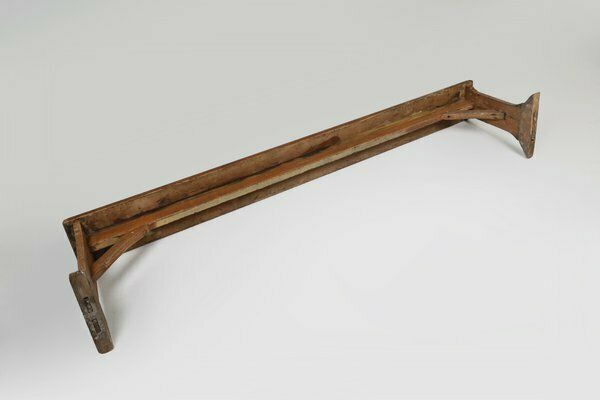 photo for sale Rustic French Bench In Oak With Carvings And Nice Patina, 1850s
