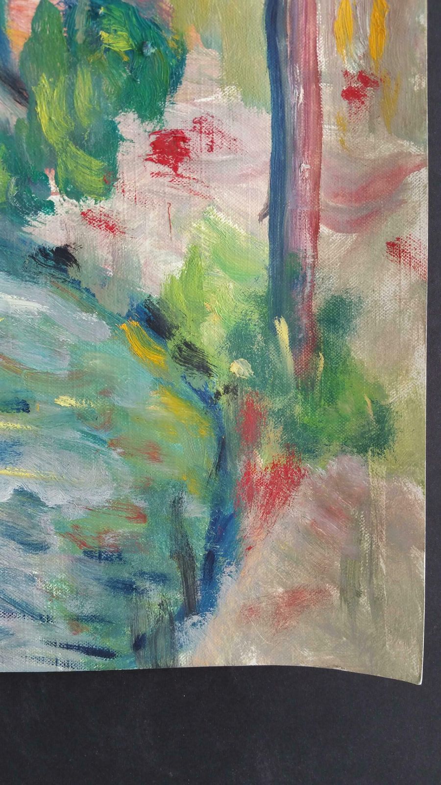 Art Unknown20th Century French Oil Painting Provence Woodlandlate 20th Century photo