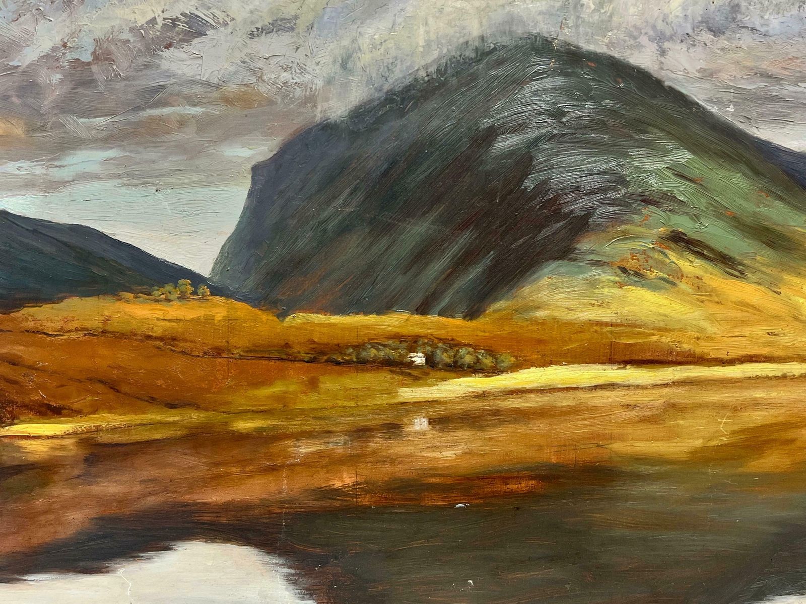 Robert Hoggbuttermere Lake District Moody & Atmospheric Landscape Clouds Over Lake, Signed photo buy