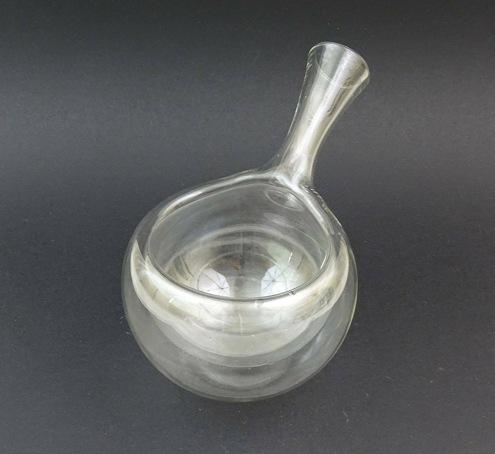 Vintage Hand Blown Clear Glass Carafe Designed By Marcel Brevi For Mb Creation To Make Iced Cold Cocktails Wine Sake Soju Juice Nitro Chef