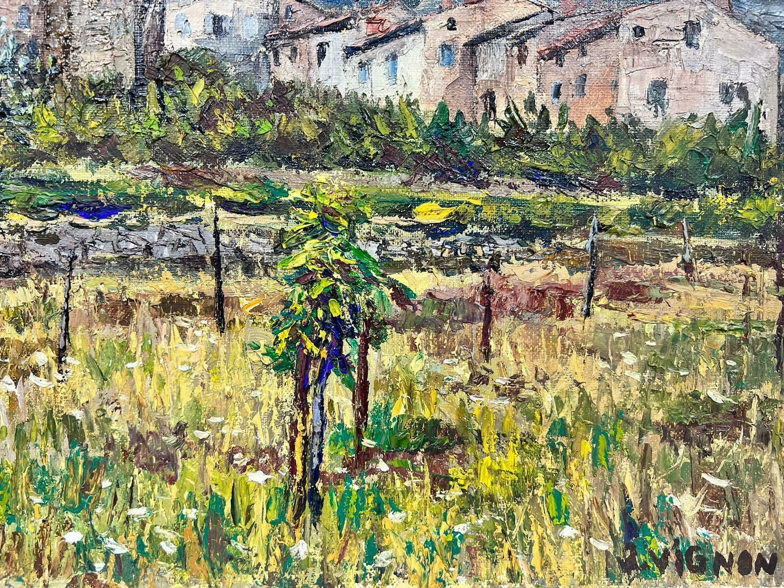 Josine Vignonolive Trees In Provence French Post Impressionist Signed Oil 1960's1960's photo Art