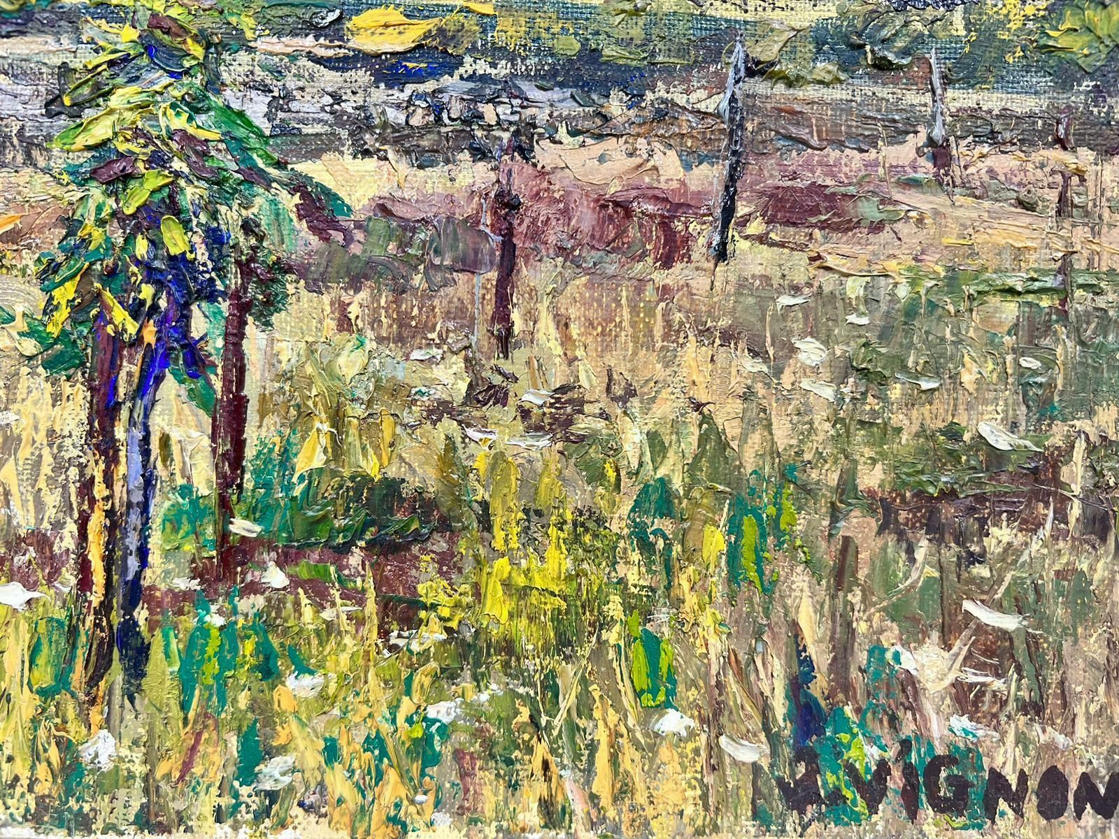 Josine Vignonolive Trees In Provence French Post Impressionist Signed Oil 1960's1960's photo vinterior
