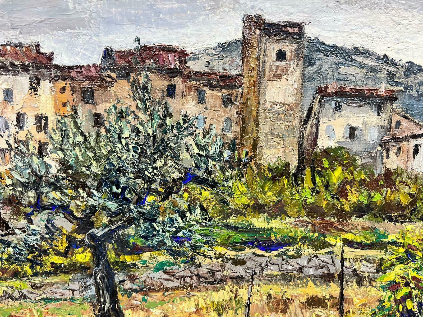 photo furniture Josine Vignonolive Trees In Provence French Post Impressionist Signed Oil 1960's1960's