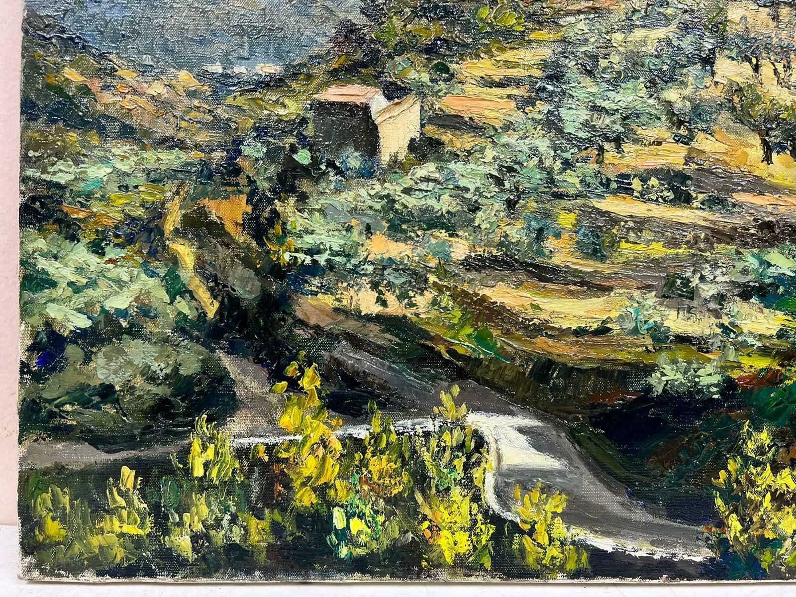 Josine Vignonprovence Landscape Of Scattered Olive Trees Post Impressionist Signed Oil 1960's1960's photo for sale