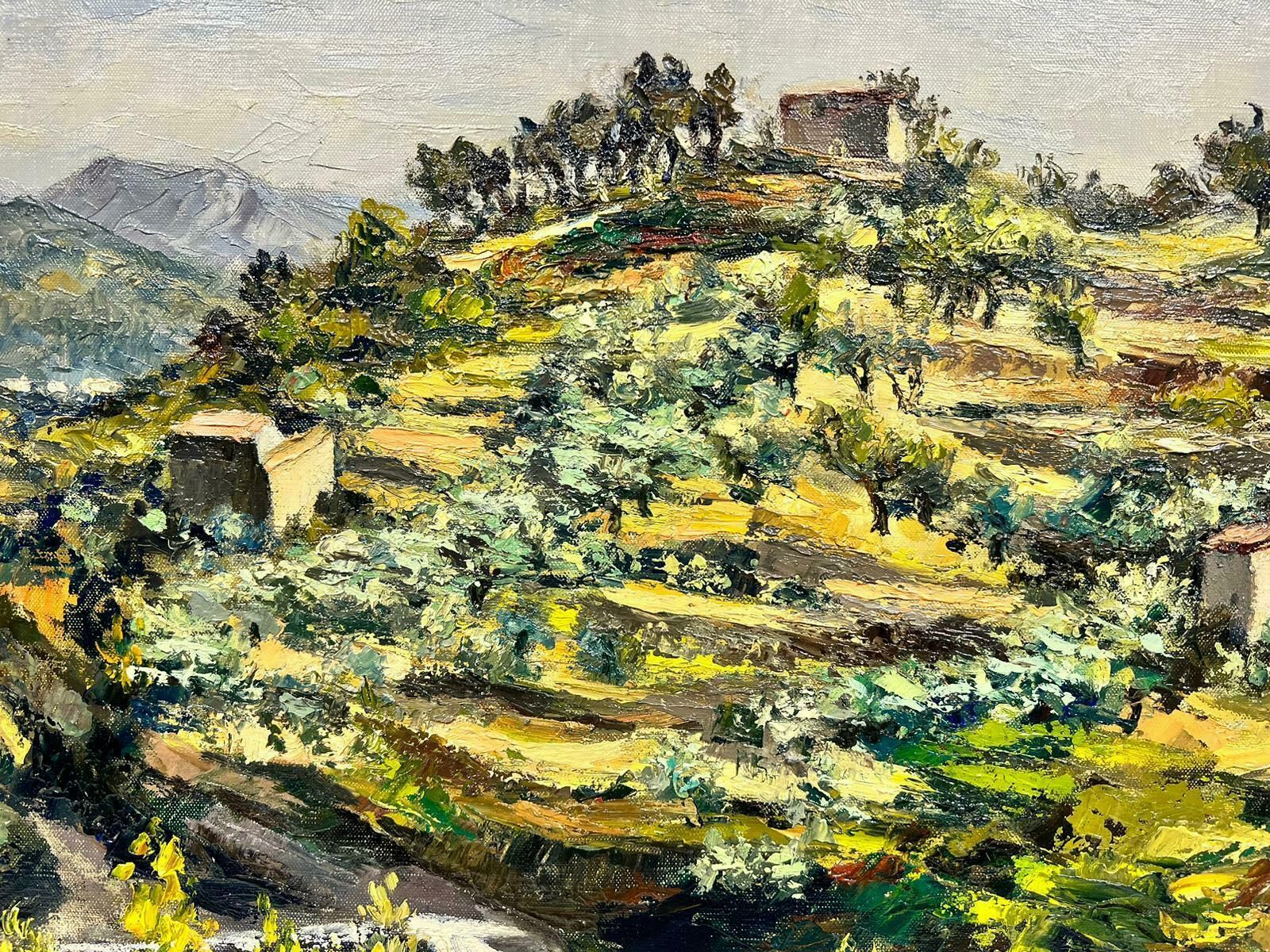 Josine Vignonprovence Landscape Of Scattered Olive Trees Post Impressionist Signed Oil 1960's1960's photo vinterior