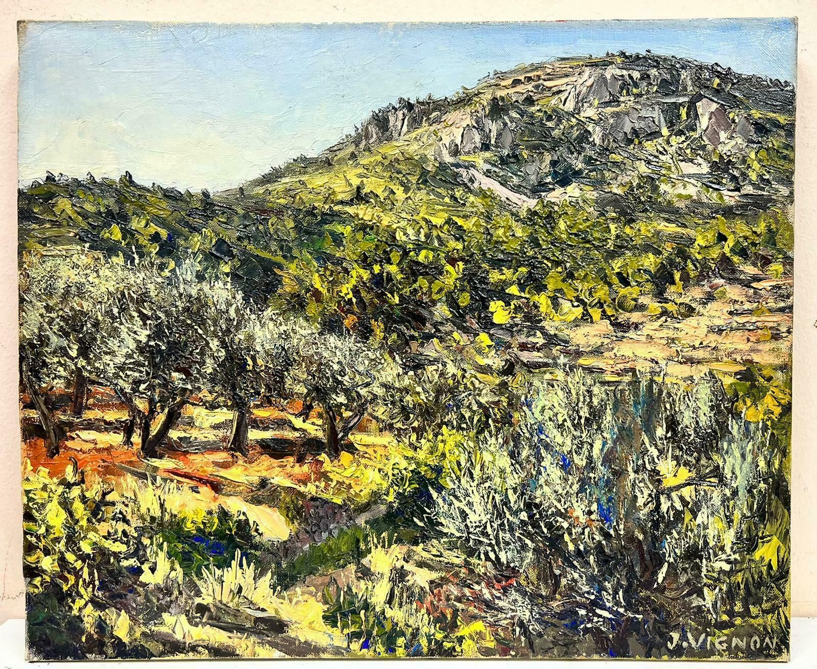 Josine Vignonolive Groves In Provence Original French Post Impressionist Signed Oil 1960's1960's photo 1227.0