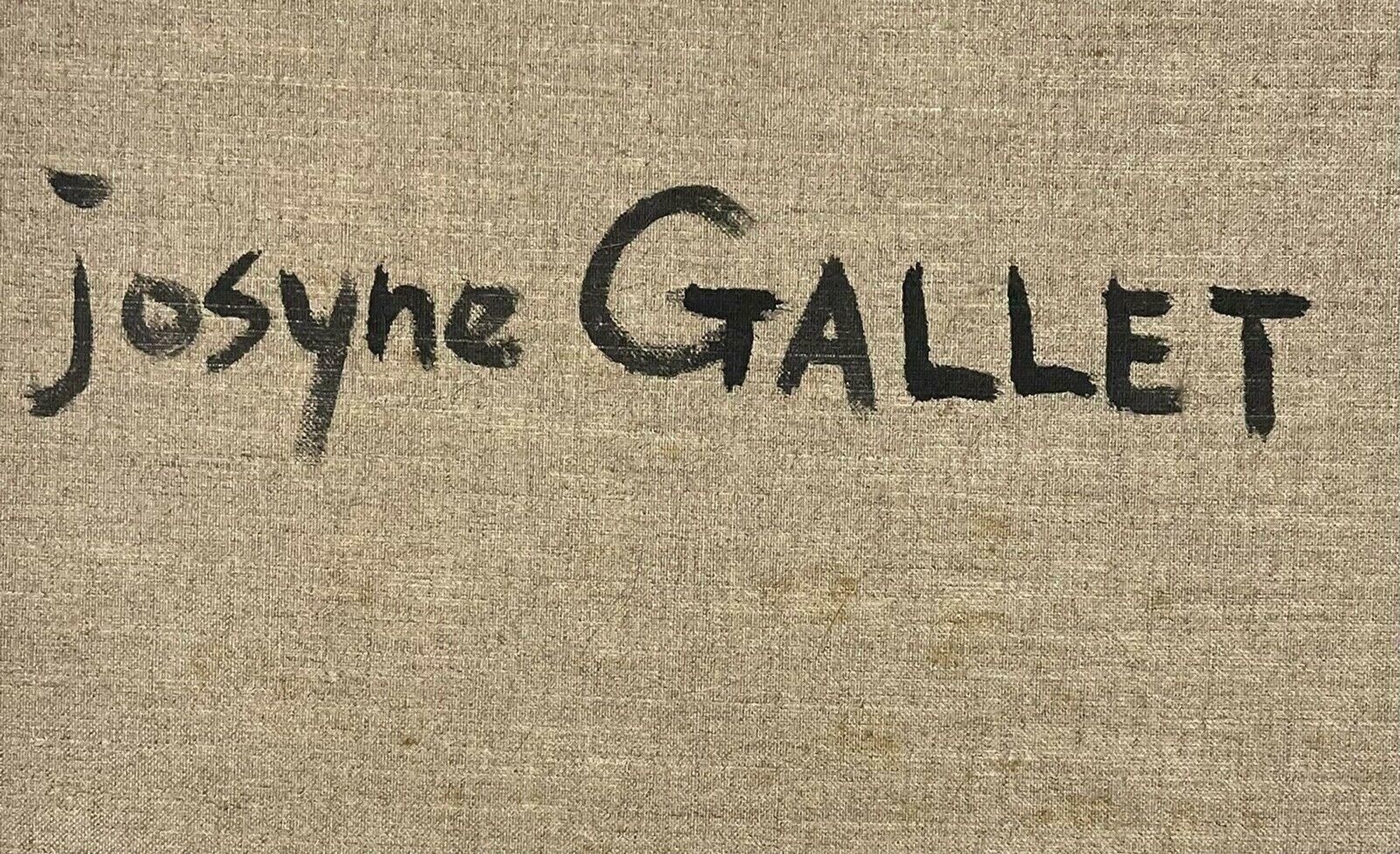 Josyne Gallethuge French Surrealist Fantasy Oil Painting Floating Figures photo 1431.0