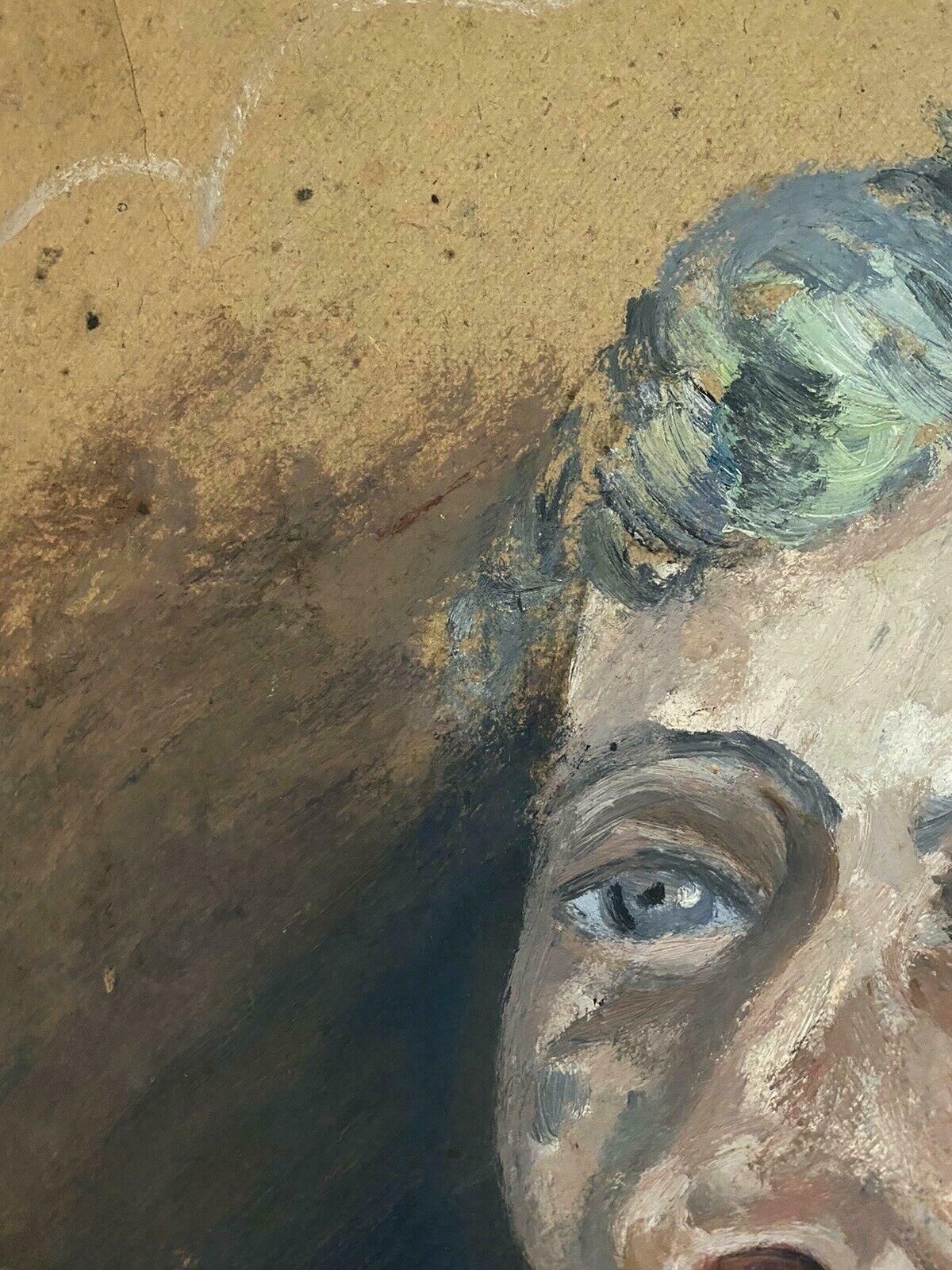 Genevieve Zondervan (1922 2013)genevieve Zondervan (1922 2013) French Oil Painting   Mid Century Portrait Ladyc. 1990's photo Art