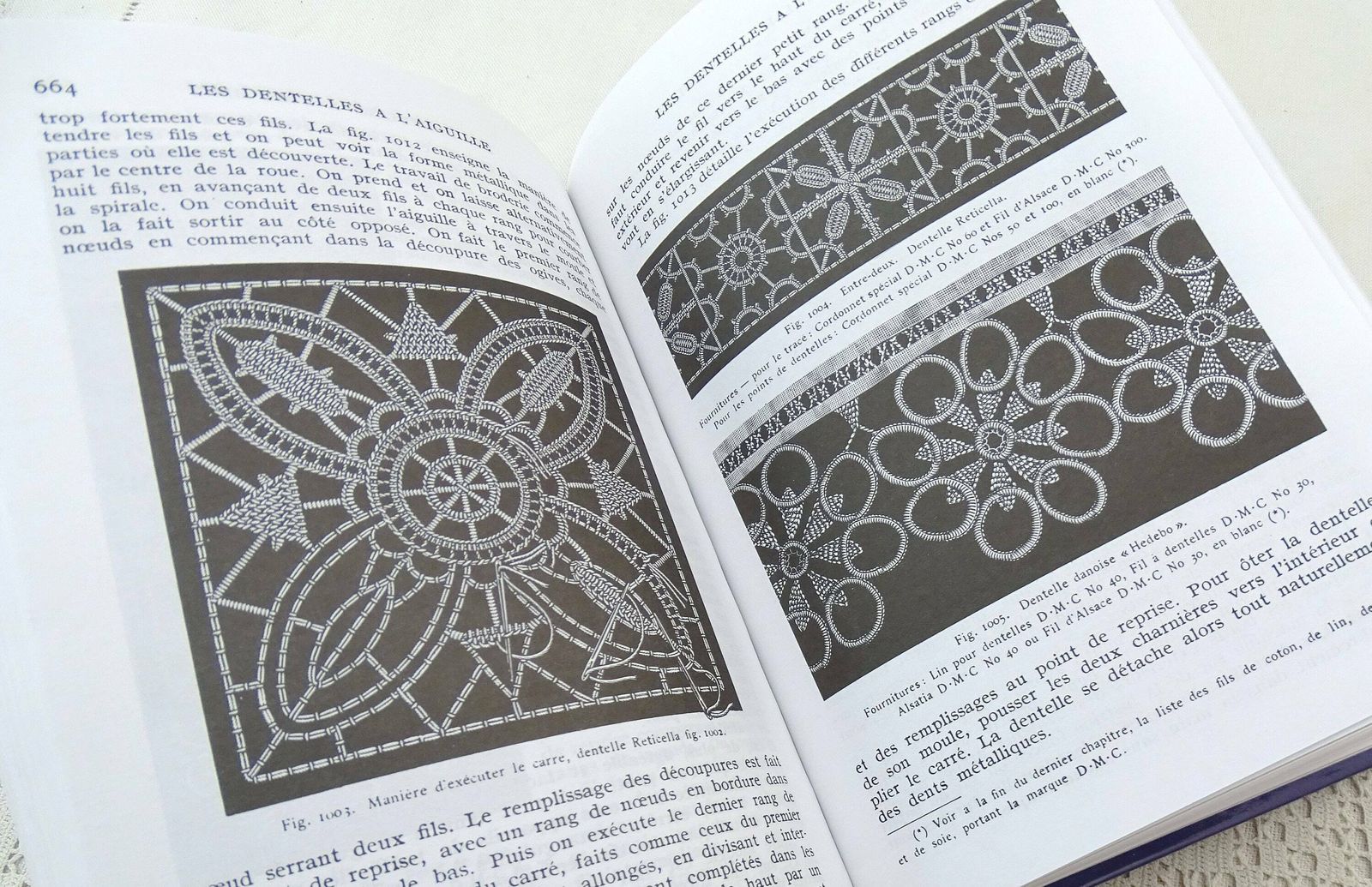 Reprint Of French Hard Back Encyclopedie Des Ouvrages De Dames Sewing / Embroidery / Crochet Needle Work Book By Dmc 750 Pages From France photo vinterior
