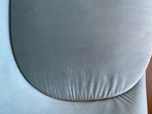 Furniture D.154.2 Armchair In Light Blue Suede Fabric By Gio Ponti, 2019 photo