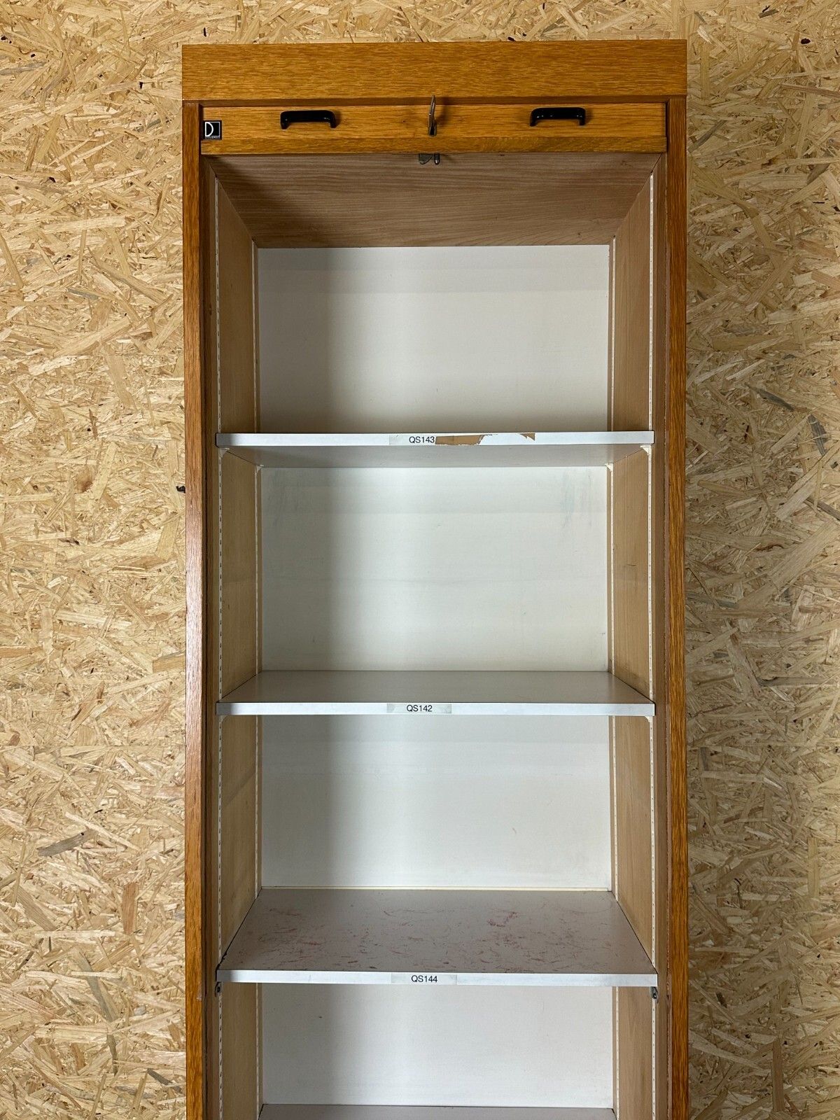 Furniture 1950s 60s Roller Shutter Cabinet Office Cupboard Filing Cabinet Mid Century Design photo