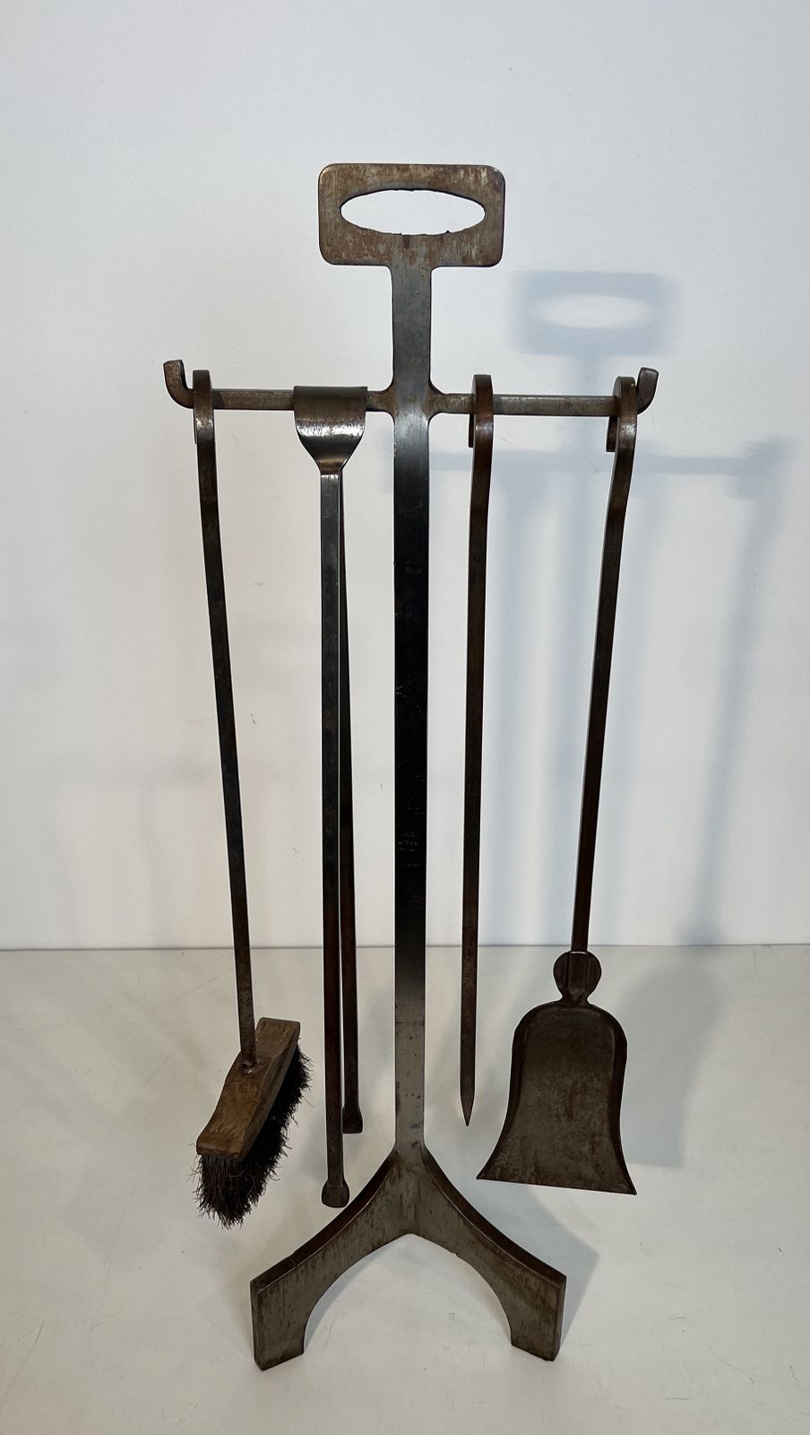 Modernist Steel Fire Kit, 1970s photo furniture