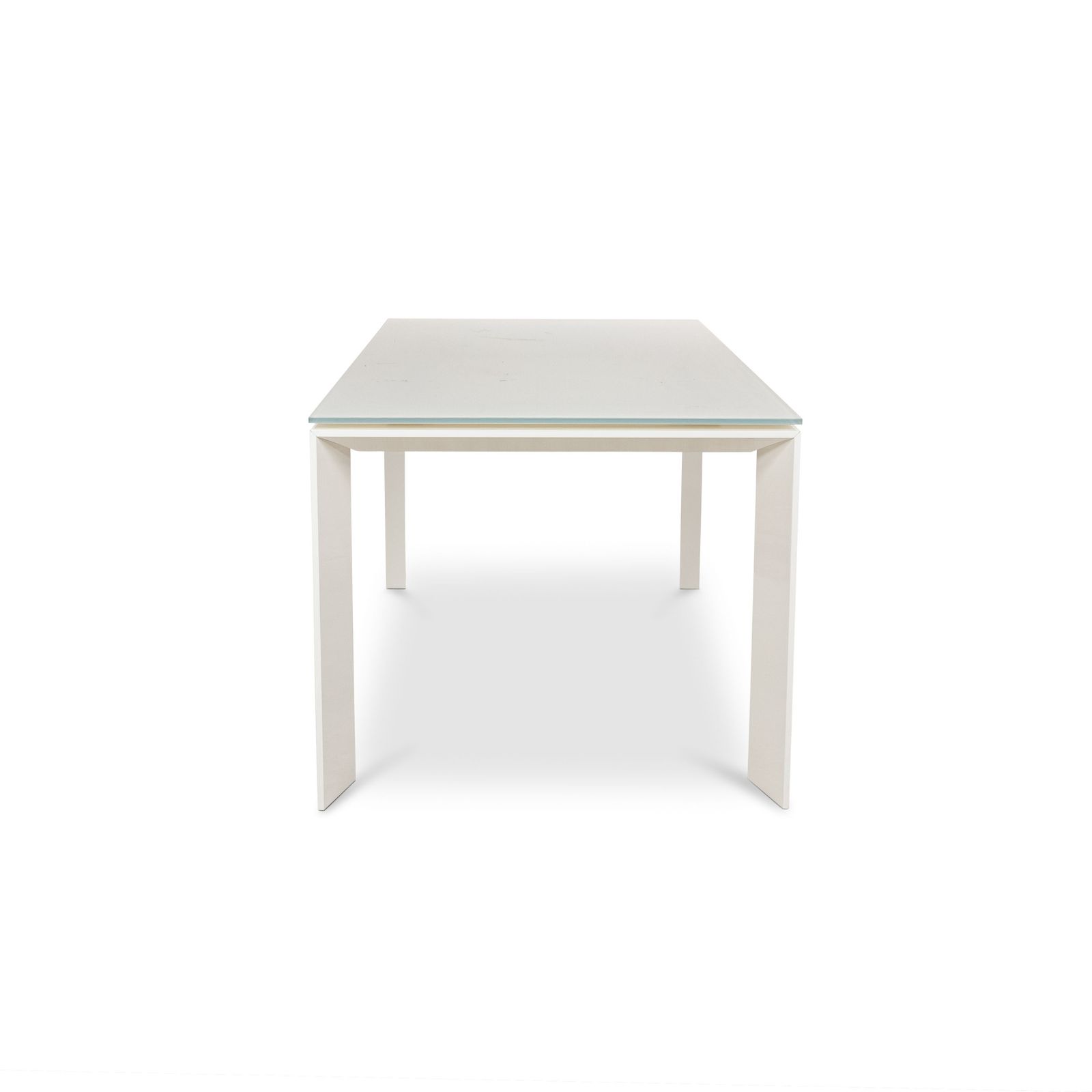 Mobilier Table à manger Bonaldo Twice en bois, blanche, salle à manger photo