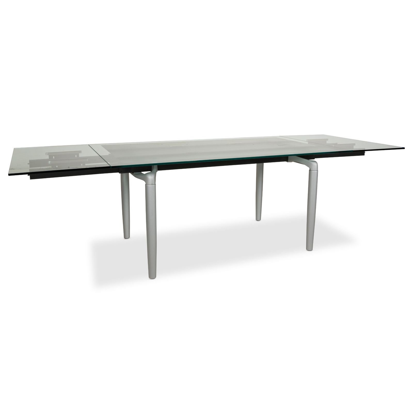 Rolf Benz 8170 Glazen Zilveren Eettafel Uitschuifbaar photo Meubels