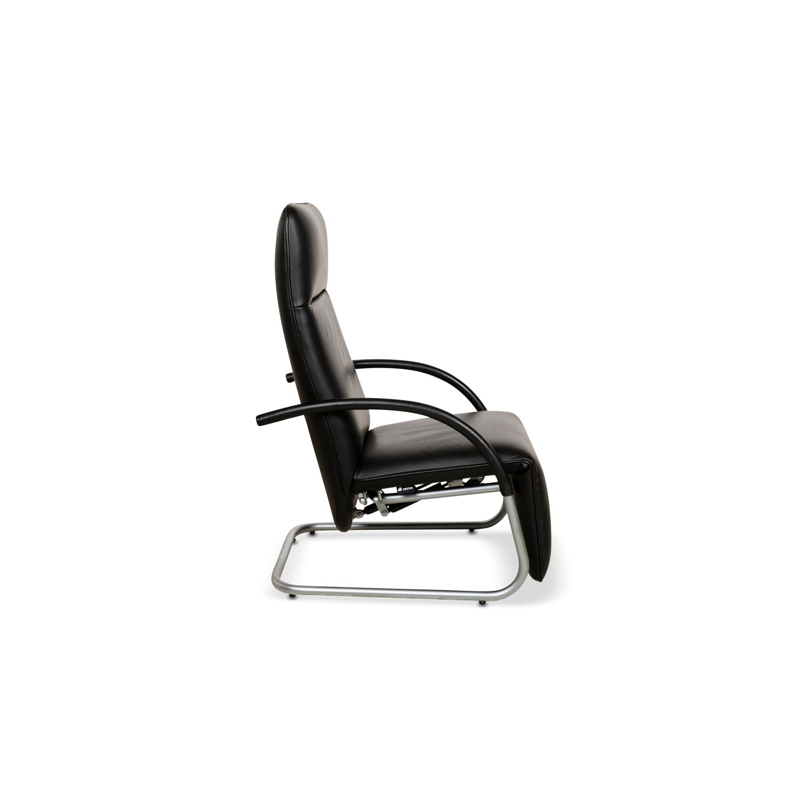 Mobilier Fauteuil relax Franz Fertig Fino en cuir noir, fonction manuelle photo