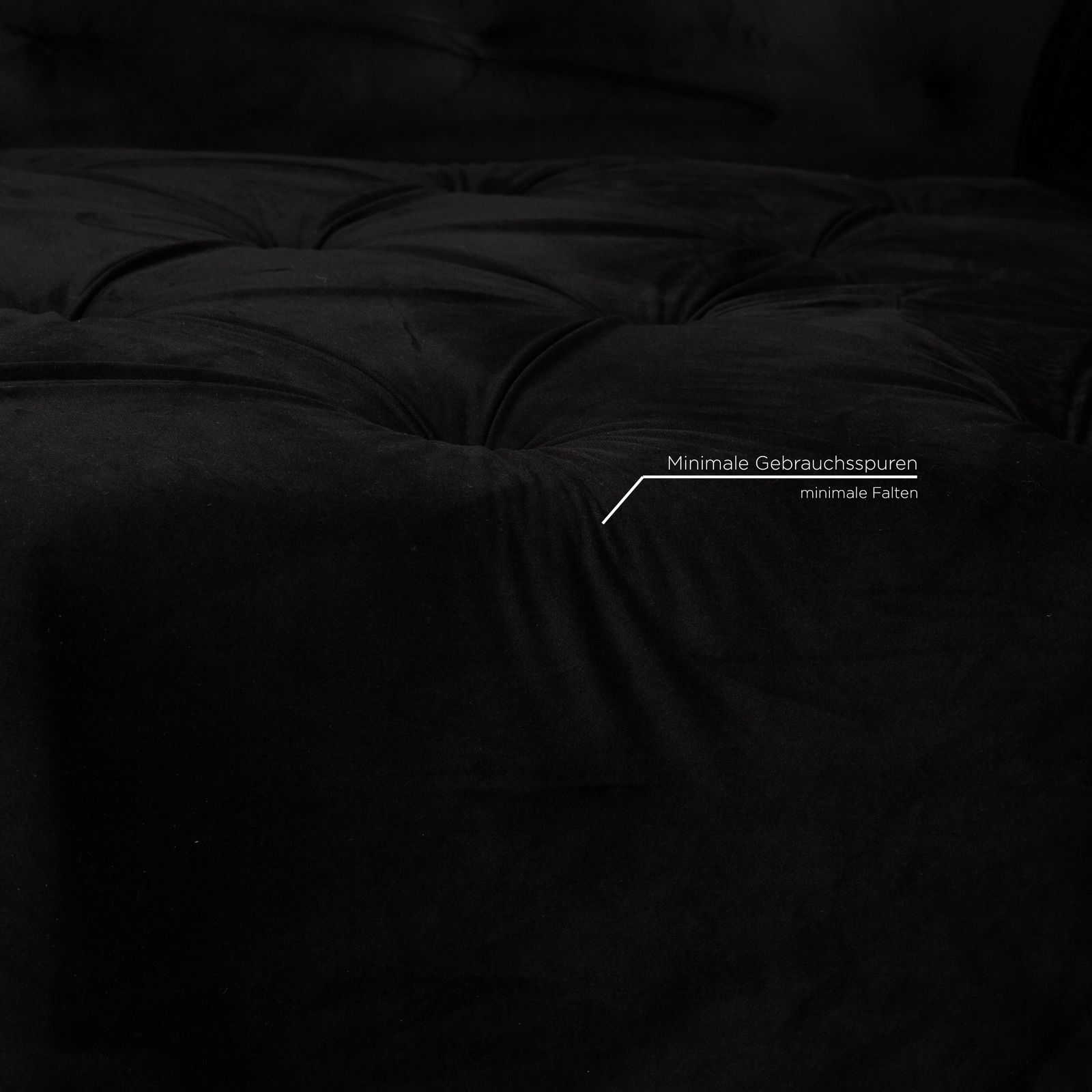 Iconx Studios Velvet Fabric Lounger Black photo Meubels