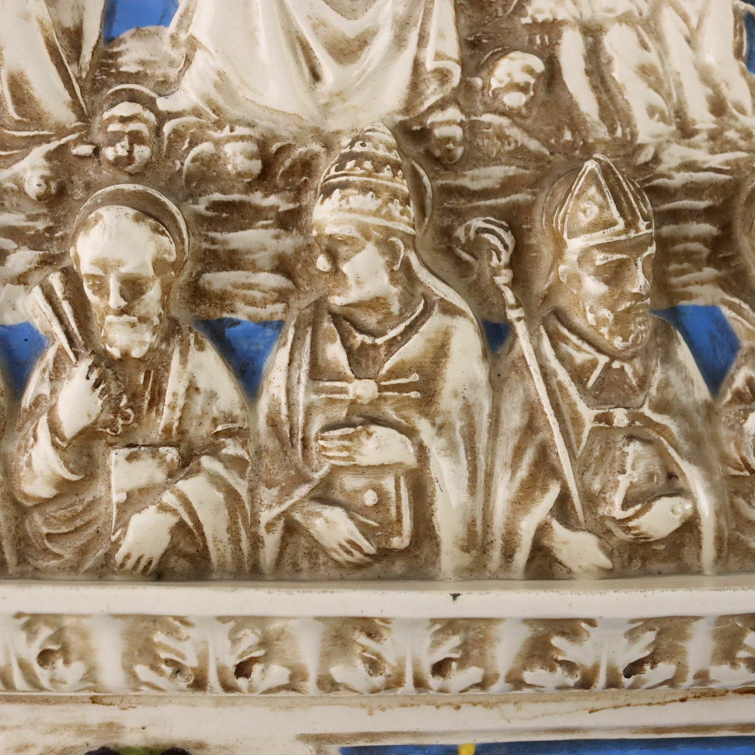 Formella In Maiolica Società Ceramica Colonnata Sesto Fiorentino photo buy