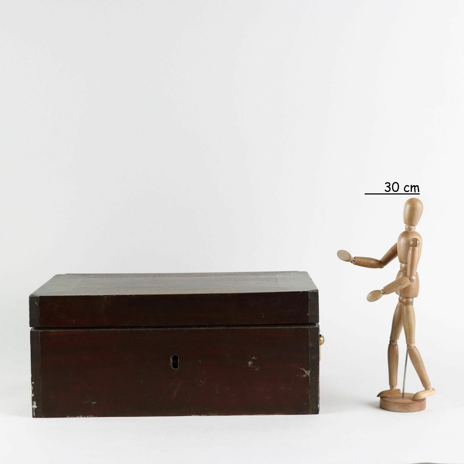 Antique Travel Casket Walnut Writing Set Italy XIX Century photo furniture